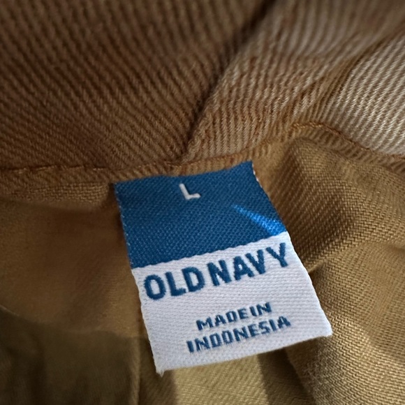 Old Navy Women's Tan Paper bag  Shorts with Belt Large 100% Cotton - Picture 8 of 9